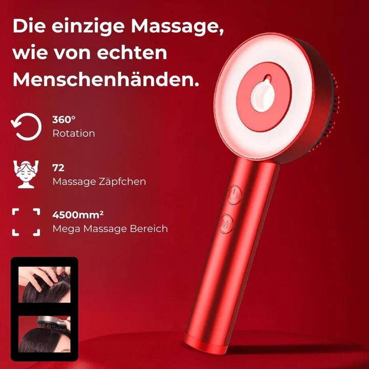 Hanna 3in1 Kopfhaut Massagebürste – Fördert Haarwachstum, entspannt & bringt deine Kopfhaut ins Gleichgewicht