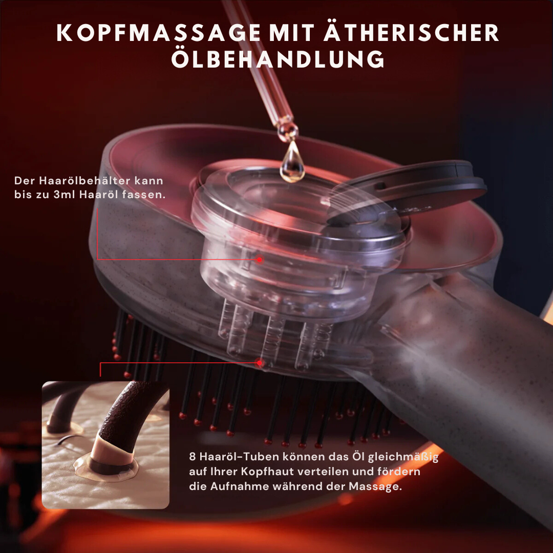 Hanna 3in1 Kopfhaut Massagebürste – Fördert Haarwachstum, entspannt & bringt deine Kopfhaut ins Gleichgewicht