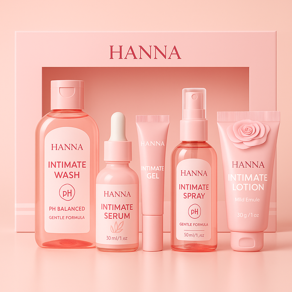 Hanna 5in1 Intim Pflegeset – Für natürliche Frische & Pflege im Intimbereich