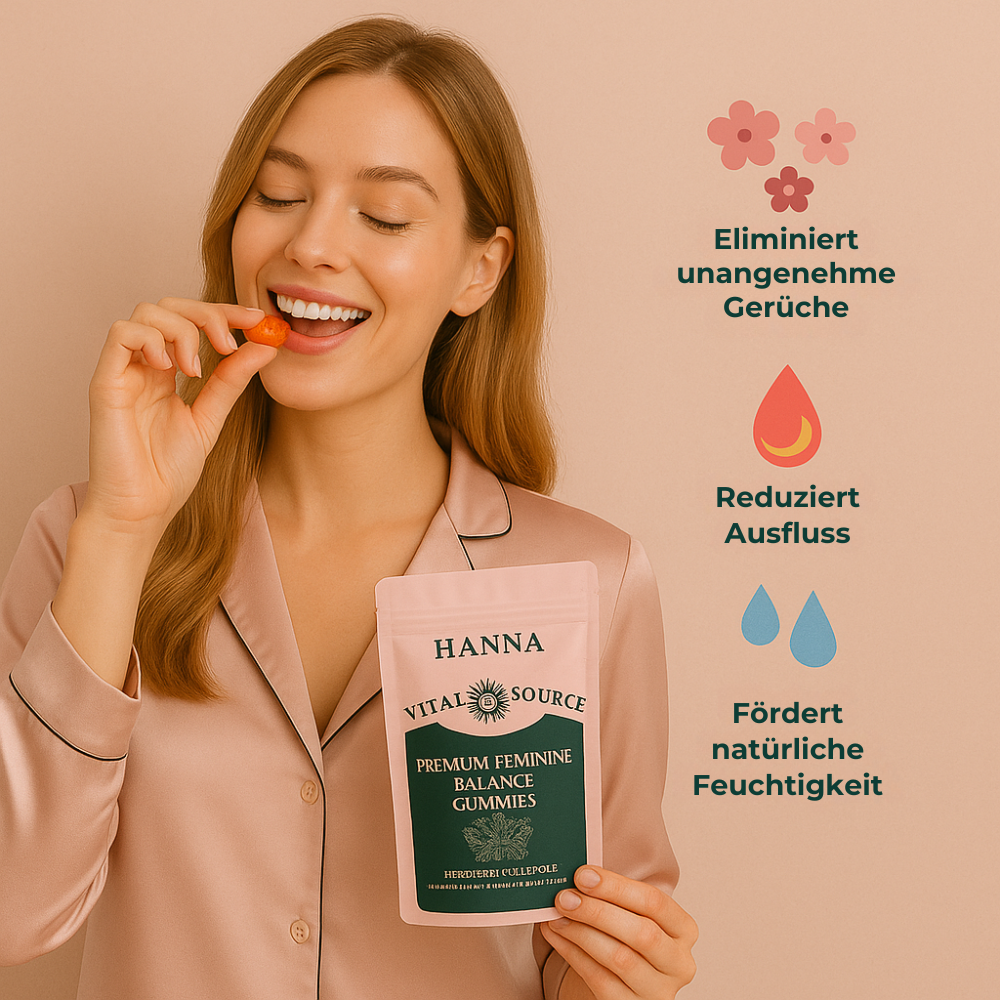Hanna Balance Gummies – für Frauen, die sich zurückerobern.