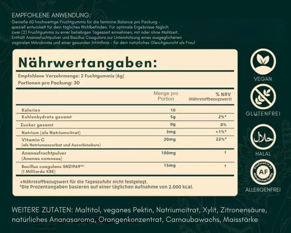 Hanna Balance Gummies – für Frauen, die sich zurückerobern.